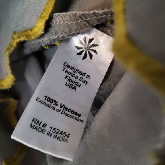 Kyla Seo sz sm long sleeve floral BOHO bell sleeve top, embroidered. Festival. - Picture 5 of 8